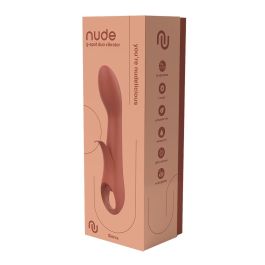Vibrador Doble Estimulación Nude Marrón