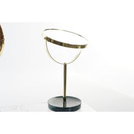 DKD Home Decor Espejo Glam Colección Glam Natural Verde Oscuro Gris Resina Metal 18 x 13 x 32 cm (2 Unidades)