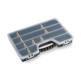 Terry Organizador de compartimentos con tapa, 5 fijas + 15 divisores removibles, 51 x 33 x 6 cm