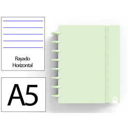 Carchivo Cuaderno Ingeniox Foam A5 80H Rayado Horizontal Verde Pastel Precio: 9.5900002. SKU: B164VEWGJ2
