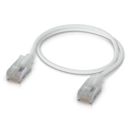 Ubiquiti Premium, Cat 6A, RJ45/RJ45, 10 GbE, PoE++, translucent/white, braided, 0.3 m Ubiquiti Premium, Cat 6A, RJ45/RJ45, 10 GbE, PoE++, translucent/white, braided, 0.3 m