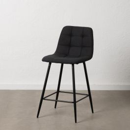 Taburete Negro Tejido-Metal Salón 45 X 55 X 92 cm Precio: 91.9116. SKU: B1DBP7DM8C