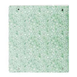 Carpeta Con Recambio Safta Din A4 Cuadro 5 mm Polipropileno Foam 4 Anillas 35 mm Estampados Floral Verde Carpeta Con Recambio Safta Din A4 Cuadro 5 mm Polipropileno Foam 4 Anillas 35 mm Estampados Floral Verde
