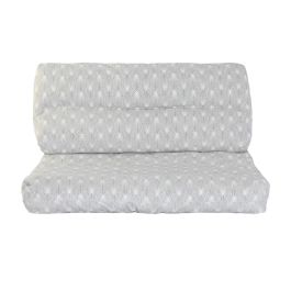 Cojín DKD Home Decor De suelo Blanco Verde Gris claro Bambú Aluminio 120 x 80 x 16 cm Cojín DKD Home Decor De suelo Blanco Verde Gris claro Bambú Aluminio 120 x 80 x 16 cm