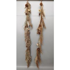 DKD Home Decor Ramo de Navidad Alpina de Flor Seca Marrón 110 cm de Alto para Colgar - Pack de 6 Unidades Precio: 50.98698. SKU: B13Y88GFNZ