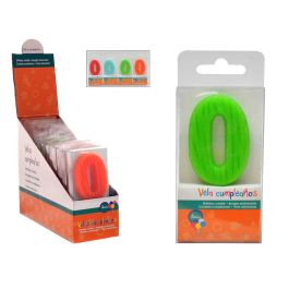 Vela Cumpleaños PVC Box 0 Surtidos Colores - Arte Regal 1x8.5x4 cm (72 Unidades) Precio: 27.78999982. SKU: B1HHHBT4GA