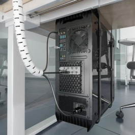 AISENS - ORGANIZADOR DE CABLE EN ESPIRAL 25MM, BLANCO, 2.0M