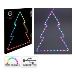 Basics Árbol de Navidad LED RGB con 41 LEDs, Multifunción, Interior, Polipropileno, 48 x 60 cm Precio: 25.4999998. SKU: B19K2WT4HT