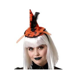 Sombrerito Pequeño Naranja Calaveras Penacho Bruja Halloween Precio: 2.1417. SKU: B19JX4C297