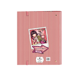 Carpeta de anillas Gorjuss Carousel Salmón (27 x 32 x 3.5 cm)