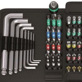 Wera KK 100 Kraftform Kompakt - Juego de 52 puntas y destornilladores con funda