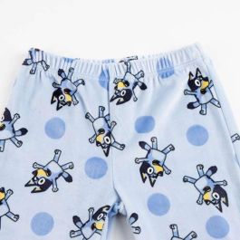 Cerdá Pijama Largo Velour Bluey 5 años - Pijama de invierno para niños azul claro