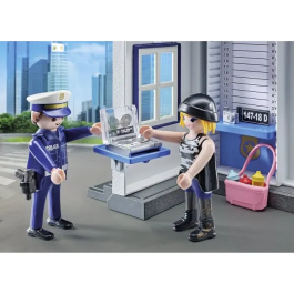 Playmobil Starter Pack Sala De Policía 71733 Juego De Investigación Policíal