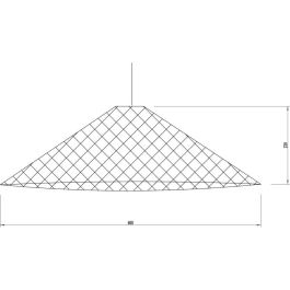 Lámpara Colgante Vizianagaram SKD-P80028 con Diseño Elegante, Compatible Bombilla LED E27 y Cable Ajustable para Comedor y Dormitorio