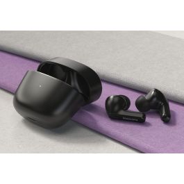 Philips Auriculares Inalámbricos Bluetooth TAT2206BK/00 Negro Resistentes IPX4 con Estuche de Carga