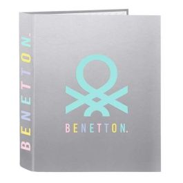 Carpeta de anillas Benetton Silver Plateado A4 27 x 33 x 6 cm Precio: 6.50000021. SKU: B1B8GCZY6N