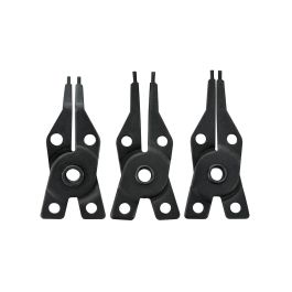 Mota Herramientas Alicate para Arandelas de Seguridad 4 en 1 Abrir/Cerrar Mandíbula Intercambiable 180 mm Acero Carbono