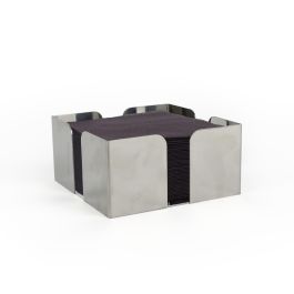 Servilletero Cocktail Acero 12x12x6 cm My Bar (24 Unidades) Servilletero Cocktail Acero 12x12x6 cm My Bar (24 Unidades)