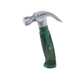 Martillo de garra Bosch de 225 g (acero al carbono duro, extractor de garras en forma de V, mango de agarre suave y baja vibración) Precio: 24.50000014. SKU: B1ELYE8Y76
