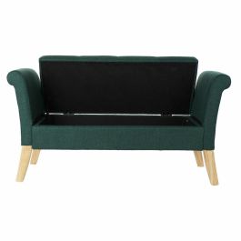 Banqueta DKD Home Decor 8424001795512 Natural Madera Poliéster Verde (130 x 44 x 69 cm) Banqueta DKD Home Decor 8424001795512 Natural Madera Poliéster Verde (130 x 44 x 69 cm)