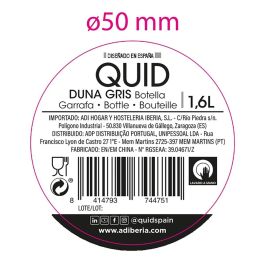 Botella Mesa Vidrio con Tapón Duna Quid 1,6 L (12 Unidades)