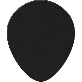 Pack 12 Púas Genuine Celluloid Teardrop Negro - Thin Pack 12 Púas Genuine Celluloid Teardrop Negro - Thin