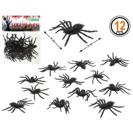 Pack 12 Arañas Negras Decoración Halloween para Fiestas Precio: 1.49999949. SKU: B1CD6TWG6G