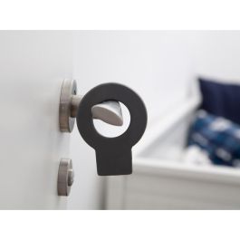 Rei Retenedor de cuña para puerta Lock mod. 660 de plástico antracita - Protege paredes y puertas, práctico, flexible y lavable