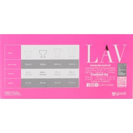 Lav Set 6 Copas Helado Helado Lav 280 cc (4 Cajas)