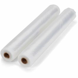 Livoo DOM505 | Juego de dos (2) rollos para envasar al vacío universal | 28 cm x 3 m cada rollo | Compatibles con máquinas universales