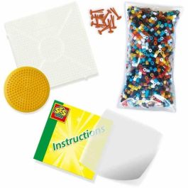 SES Creative SES8710341062064 Cuentas de planchado Camiones de construcción, Set para crear 5 tipos de vehículos