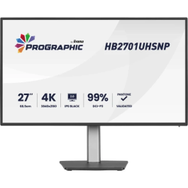 iiyama HB2701UHSNP-B1 Monitor 27" (3840x2160) 16:9 IPS 4 ms 60 Hz HDMI DisplayPort USB-C (96 W) USB-Hub RJ45 KVM VESA Negro