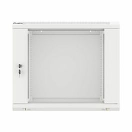 Lanberg WF01-6409-10S Armario Rack Bastidor de Pared de 9U con Carga Máxima de 60 kg, Color Gris