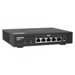 QNAP QSW-1105-5T switch No administrado Gigabit Ethernet (10/100/1000) Negro QNAP QSW-1105-5T switch No administrado Gigabit Ethernet (10/100/1000) Negro