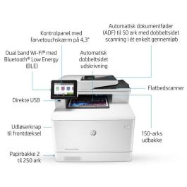 HP Color LaserJet Pro M479fnw Impresora Multifunción Profesional Láser Color con Fax, Red y WiFi para Oficina