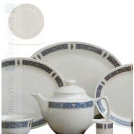 STEELITE Plato llano Marina azul, 25 cm, vajilla, apto lavavajillas y microondas, colección Marina (Set de 6) Precio: 11.49999972. SKU: B17RM85742