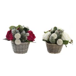 DKD Home Decor Planta de Navidad Alpina Artificial Blanco Rojo de PE, 30x30x25 cm, para Decoración Hogar (Pack de 12 Unidades) Precio: 69.89202. SKU: B16475A6SV
