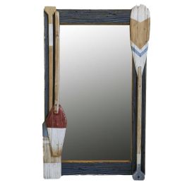 DKD Home Decor Espejo Azul Natural Estilo Antique Madera Reciclada y Cristal 2 Unidades 5 x 92 x 56 cm Precio: 200.49999959. SKU: B1ELYVBGXN