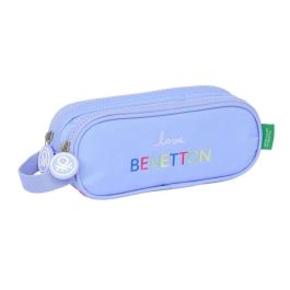 Bolso Escolar Portatodo Safta Doble Benetton Lila 80x210x60 mm