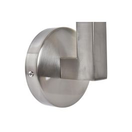 DKD Home Decor Lámpara Aplique Moderno Plateado Blanco Metal Poliester 10 x 22 x 12 cm