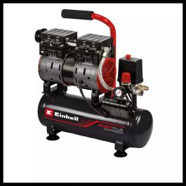 Einhell TE-AC 6 Silent Compresor silencioso 6L, 8 bar, 550 W, 110 l/min, portátil, para uso doméstico o taller