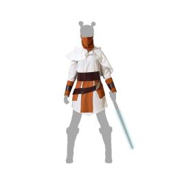 Disfraz Galaxia Blanco para Mujer Adulto - Vestido, Capa, Cinturón y Manguitos - Talla XXL Disfraz Galaxia Blanco para Mujer Adulto - Vestido, Capa, Cinturón y Manguitos - Talla XXL