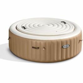 Intex LIN6941057423562 Cubierta Térmica PureSpa Round 4 Plazas - Evita Pérdida Calor