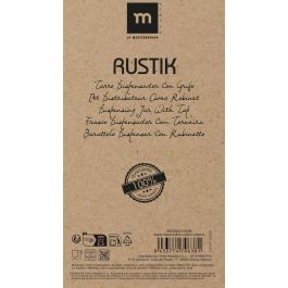 Inde Tarro Dispensador de Vidrio Lines con Grifo, 6 Litros, 18 x 31.5 cm