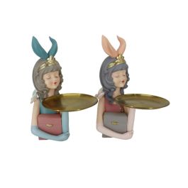 Figura Moderno DKD Home Decor Rosa Dorado 22.5 x 33.2 x 23 cm (2 Unidades) Precio: 59.50000034. SKU: S3039667