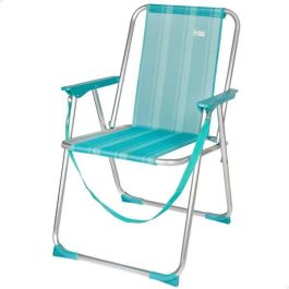 Silla playa aluminio plegable fija mediterran 53x44x76 cm