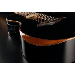 Guitarra Acústica Lag Auditorium A/E Cutaway - Edición Limitada Bisel - Negra