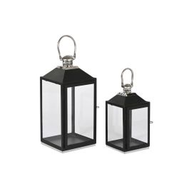 Farola Loft DKD Home Decor Negro Plateado 18 x 41 x 18 cm Set de 2 Precio: 35.88999997. SKU: B1GTPG5635