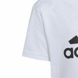 Camiseta de Manga Corta Unisex Adidas Lk Bl Co Blanco