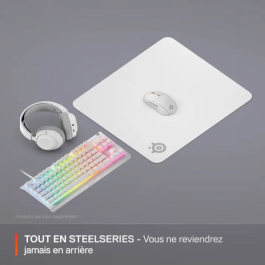 Steelseries Alfombrilla de Ratón para Juegos QcK L Blanco STE5707119066655